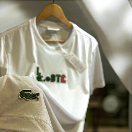 Camiseta Lacoste Branca - Tamanho G e GG