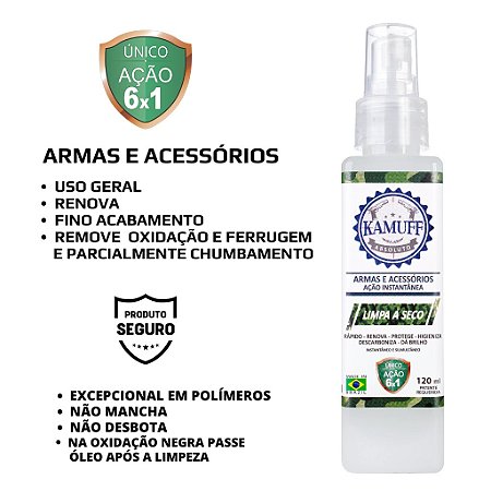 Kamuff Absoluto - Limpador de armas e acessórios a Seco - 120ml