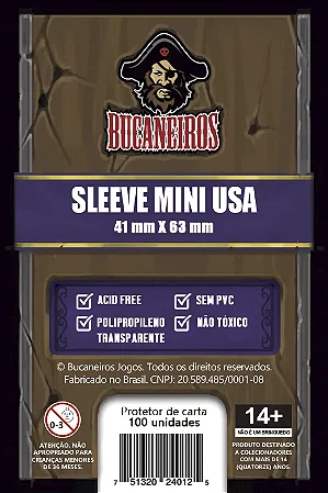 Sleeve Mini USA (41 x 63) Bucaneiros