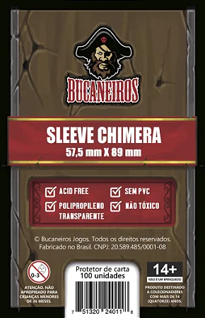 Sleeve Chimera (57,5 x 89) Bucaneiros