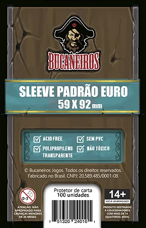 Sleeve Padrão Euro (59 x 92) Bucaneiros
