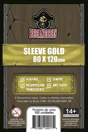 Sleeve Gold (80 x 120) Bucaneiros