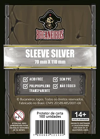 Sleeve Silver (70 x 110) Bucaneiros