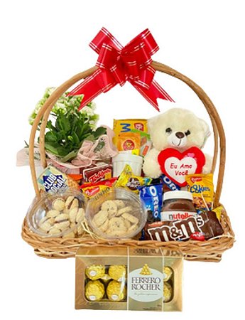 Cesta de Café da Manhã Romântica