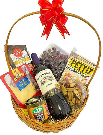 Cesta de Vinho Reservado Encanto