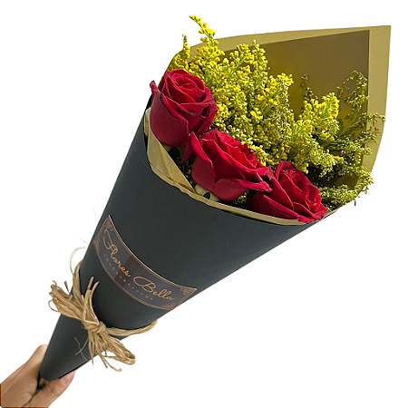 Buque Black de 3 Rosas