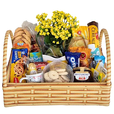 Cesta de Café da manhã com amor