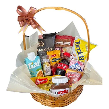 Cesta de Café da Manhã Mini Lanche