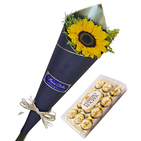 Black de girassol solitário + Ferrero Rocher 12und