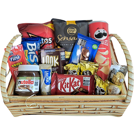 Cesta de Chocolate Amor por Guloseimas