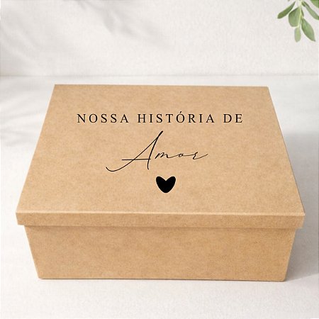 Caixa para Dia dos Namorados Caixa Romântica | Tamanho 25x20x10cm