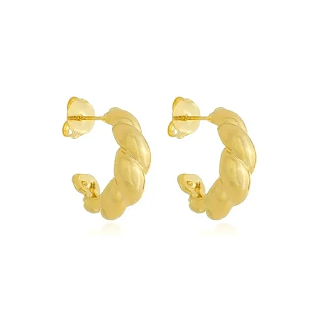 BRINCO ARGOLA CROISSANT M B. OURO 18K