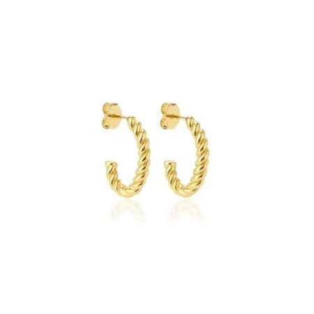 BRINCO ARGOLA TORCIDA G B. OURO 18K