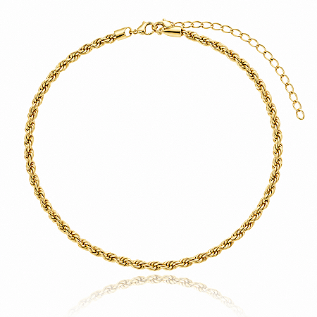 CHOKER CORDÃO BAIANO 4MM B. OURO 18K