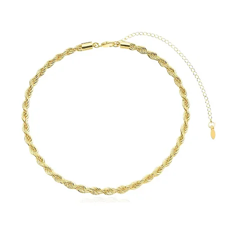 CHOKER CORDÃO BAIANO 5MM B. OURO 18K