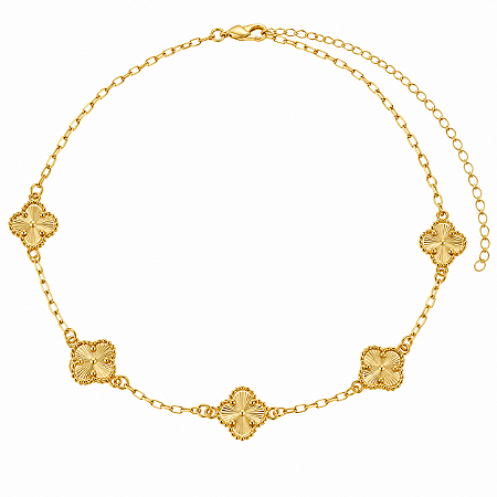 CHOKER TREVO CLASSIC 11MM B. OURO 18K