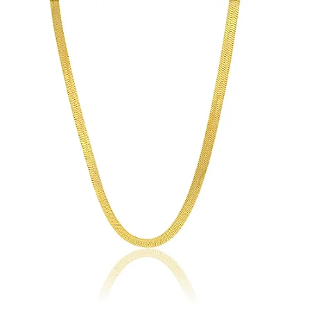 COLAR SNAKE 6MM B. OURO 18K