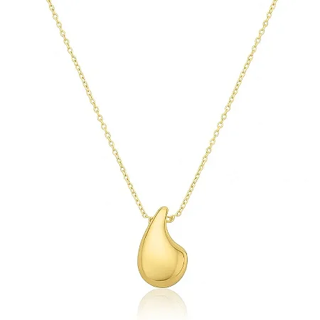 COLAR GOTA EM VIRGULA M B. OURO 18K