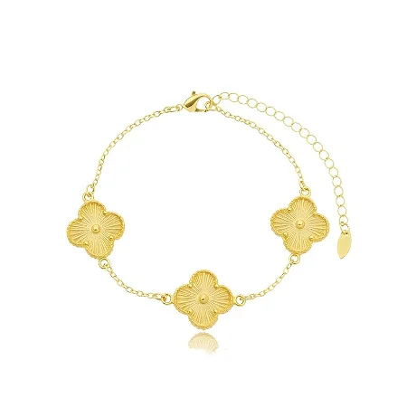PULSEIRA TREVO CLASSIC 18MM B. OURO 18K