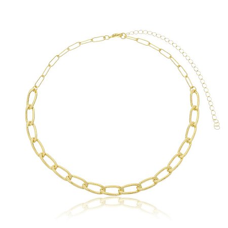 CHOKER ELOS CARTIER DUPLO B. OURO 18K