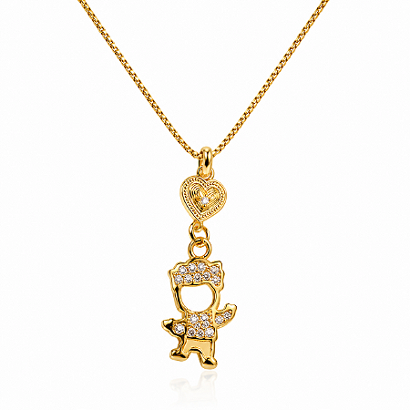 COLAR FILHO ÚNICO LOVE B. OURO 18K