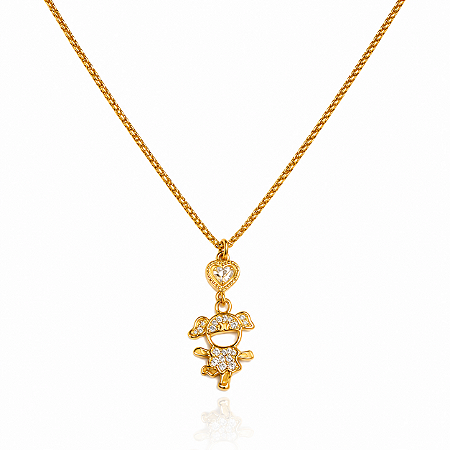 COLAR FILHA ÚNICA LOVE B. OURO 18K