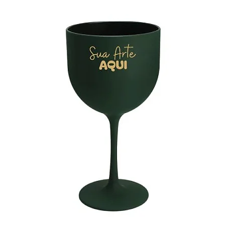 Taça de Gin 550ml Verde Fosco Personalizada