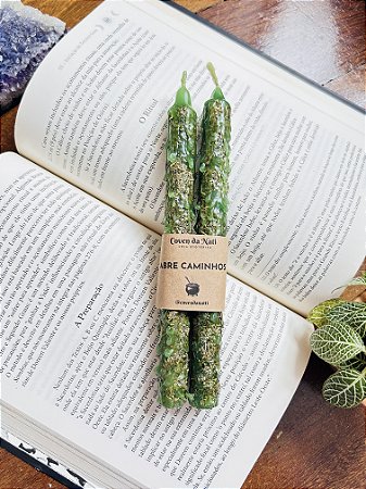 2 Velas Ritualísticas - Abre Caminhos