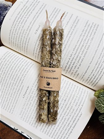 2 Velas Ritualísticas - Paz e Equilíbrio