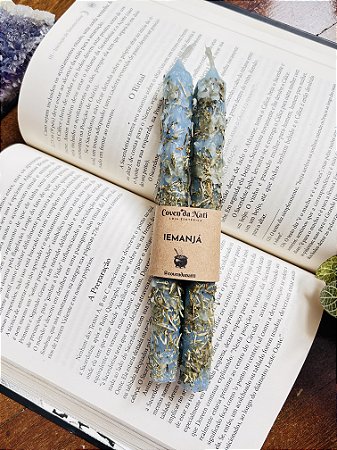 2 Velas Ritualísticas - Iemanjá