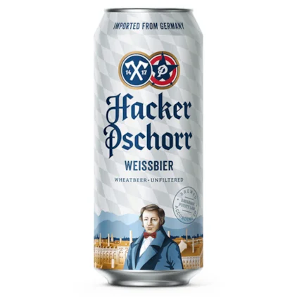 Cerveja Alemã Hacker-Pschorrl Weissbier Lata 500ml