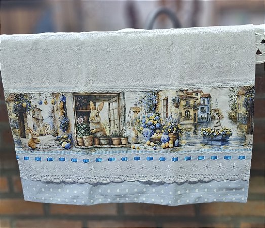 Pano de Copa Artesanal Verônica - Edição Páscoa