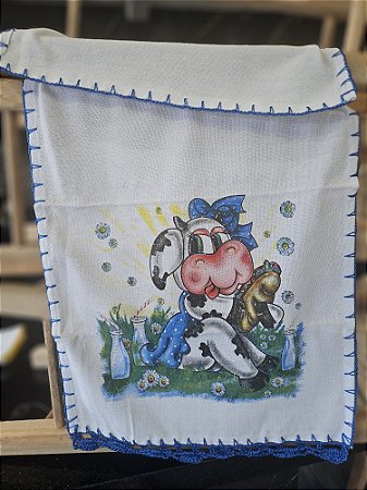 Kit 2 Panos de Copa com Bico de Crochê