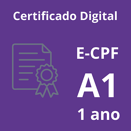 e-CPF | A1 1 Ano | Video Conferência