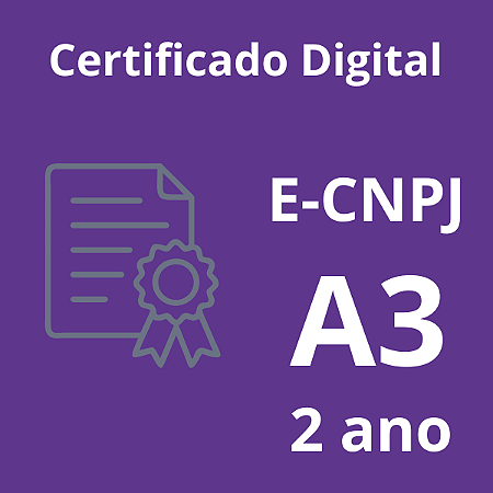 e-CNPJ | A3 - 2 Anos | Video Conferência