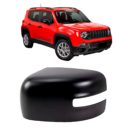 Capa Retrovisor Renegade 2015 Até 2022 Preto C/Pisca