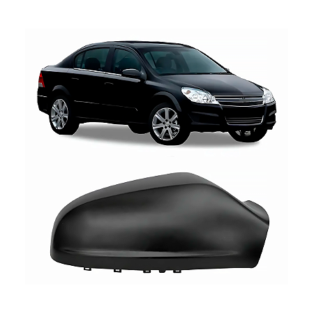 Capa Retrovisor Vectra 2006 Até 2011 Preto Sem Pisca