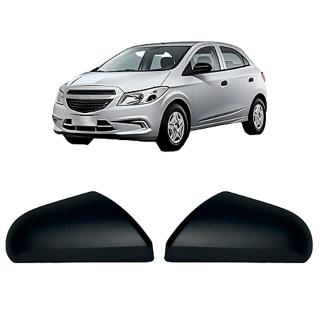 Par Capa Retrovisor Onix Prisma 2013 Até 2019 Preto