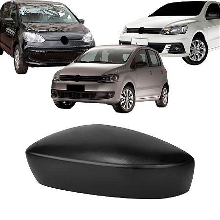 Capa Retrovisor Gol G6 G7 G8 2013 Até 2023 Fox 2011 Até 2023 UP 2013 Até 2021 Preto Sem Pisca