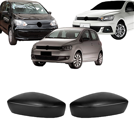 Par Capa Retrovisor Gol G6 G7 G8 2013 Até 2023 Fox 2011 Até 2023 UP 2013 Até 2021 Preto Sem Pisca