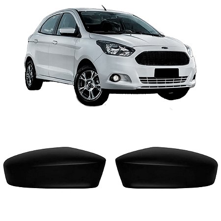 Par Capa Retrovisor Ka 2015 2016 2017 2018 2019 2020 2021 2022 Preto Fosco S/ Pisca
