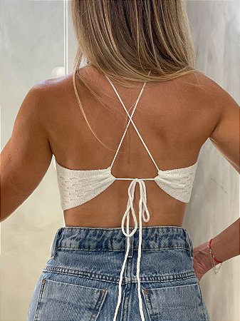 Cropped Feminino Modal Frente Única Bianca Ref. 1212