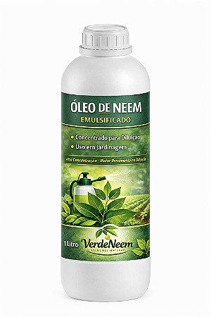 Óleo de Neem Concentrado 1 Litro para Jardim