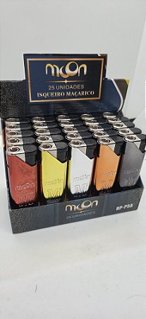 Isqueiro Maçarico Moon cromado recarregavel