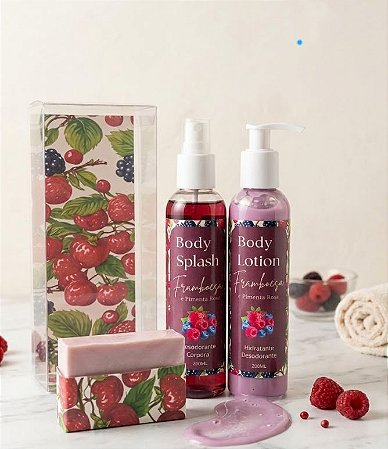 Kit Body Splash, Loção e Sabonete em barra