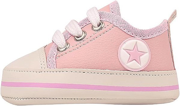 Tênis Bebê Mania Menina Casual Conforto Rosa