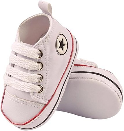 Tênis Bebê Mania Casual Cano Alto Conforto Branco Batizado
