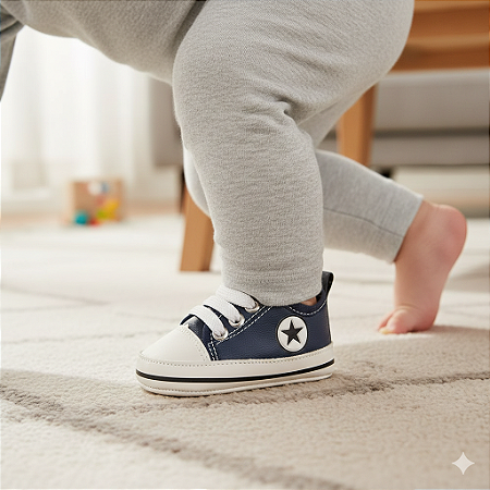 Tênis Star Bebê Mania Casual Conforto Azul Marinho