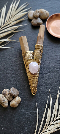 Kuripe Artensal - Edição Coração Dourado (Quartzo Rosa)