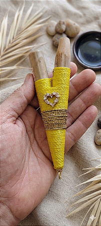 Kuripe Artesanal - Edição Luz do Coração (Amarelo e Dourado)